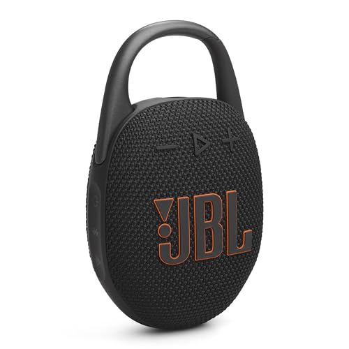 JBL Clip 5 - Ultra-Portable, Waterproof & Dustproof Bluetooth Speaker, Big JBL Pro Sound with Punchy bass, Integrated Carabiner, Up to 12 Hours