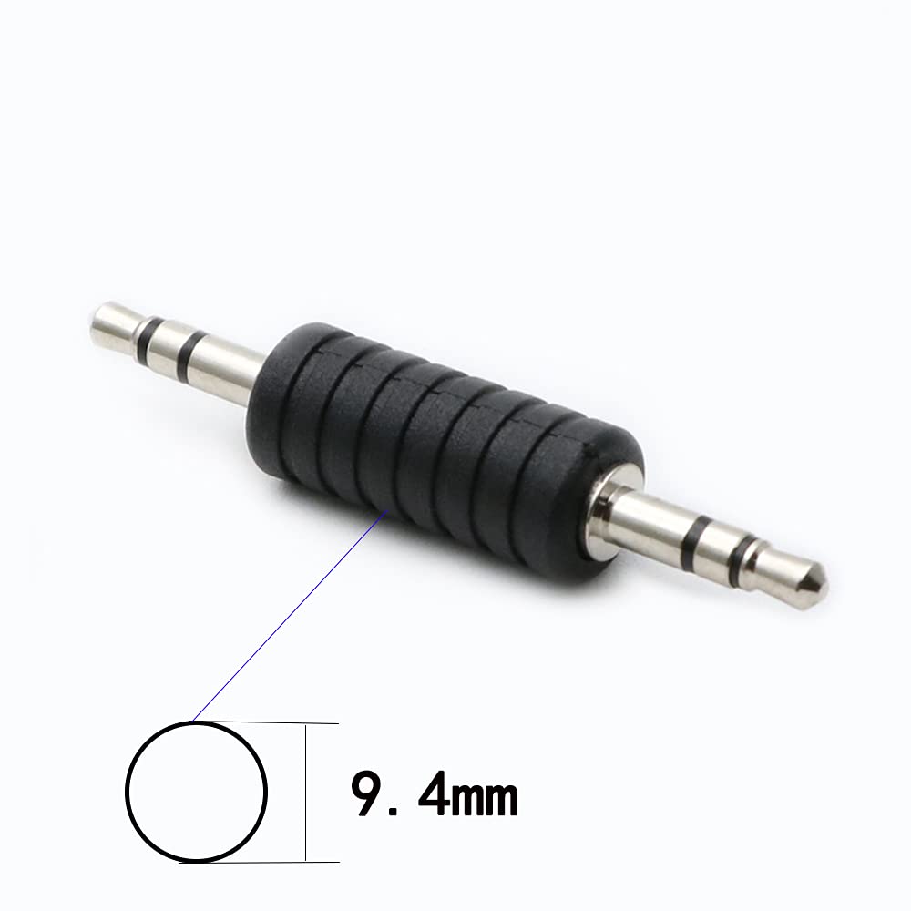 rgzhihuifz 3-Pack 3.5mm Jack to 3.5mm Audio Male Adapter Connectors