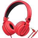 rockpapa 950 Wired Headphones for Kids Girls Boys for School Classroom with Microphone, On-Ear Foldable Corded Headphones with Jack 3.5mm for Laptop