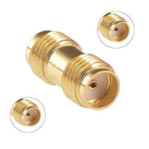 RFaha 10pcs Antenna Adapter SMA Female to SMA Female Connector Coupler Barrel Adapter Converter for Antenna Radio(F10-10)