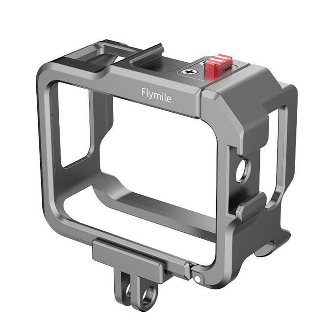 Coyktonty Cage for Insta360 GO 3S/GO 3, Aluminum Alloy Quick-Release Protective Frame with a Cold Boot Slot and Adapter, it can be Connected to a