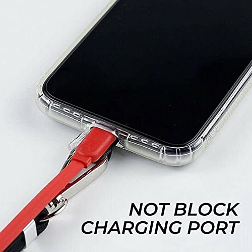 Universal Crossbody Nylon Patch Phone Lanyards Mobile Phone Strap Lanyard,Cell Phone Lanyard with Adjustable Nylon Neck Strap,with Adjustable Nylon