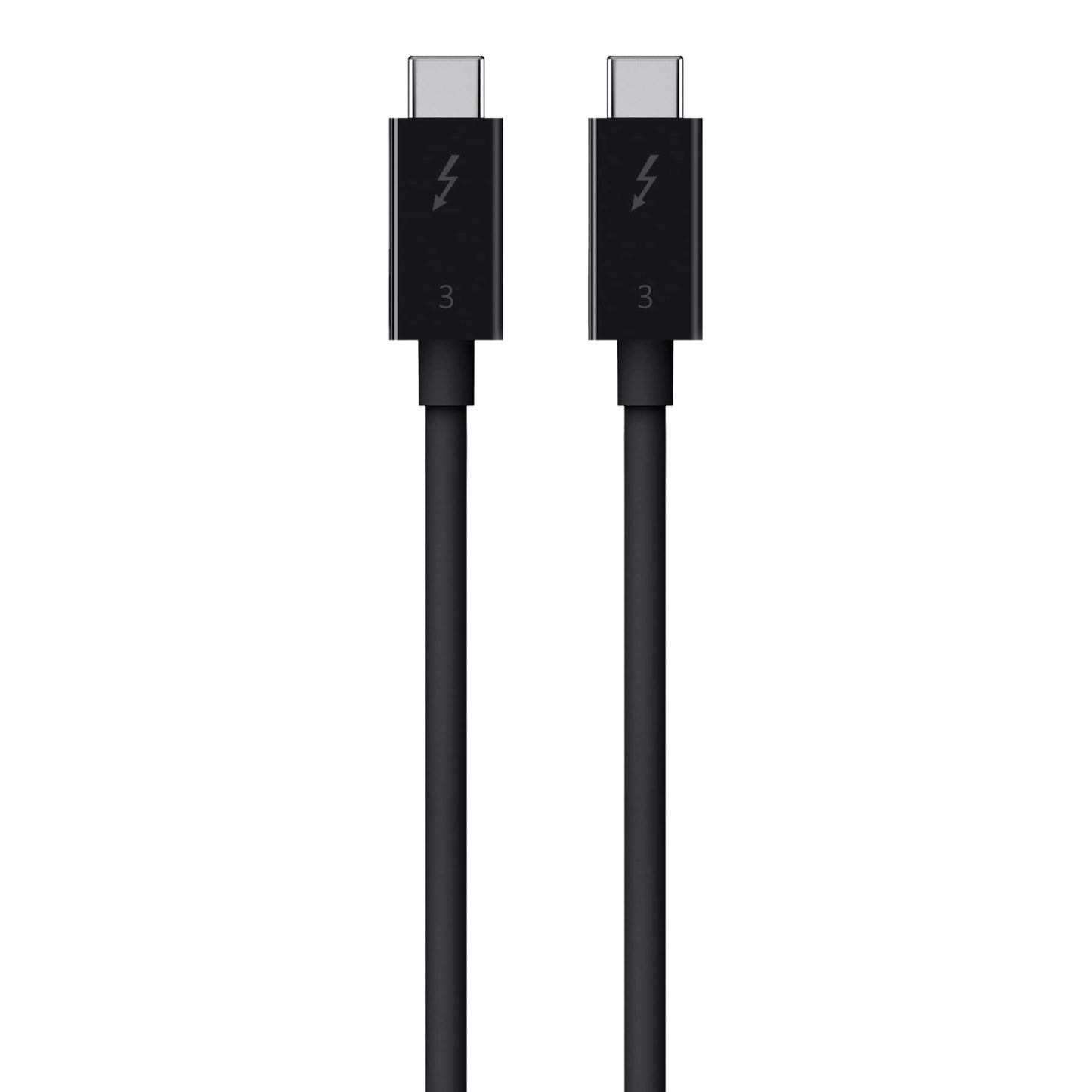 Belkin Thunderbolt 3 Cable (USB-C to USB-C), 100 Watts (1.6 Feet/ 0.5 Meters) - F2CD084bt0.5MBK, black