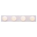 Westinghouse Lighting 6659500 Traditional Four-Light Indoor Vanity Light Fixture, White Finish