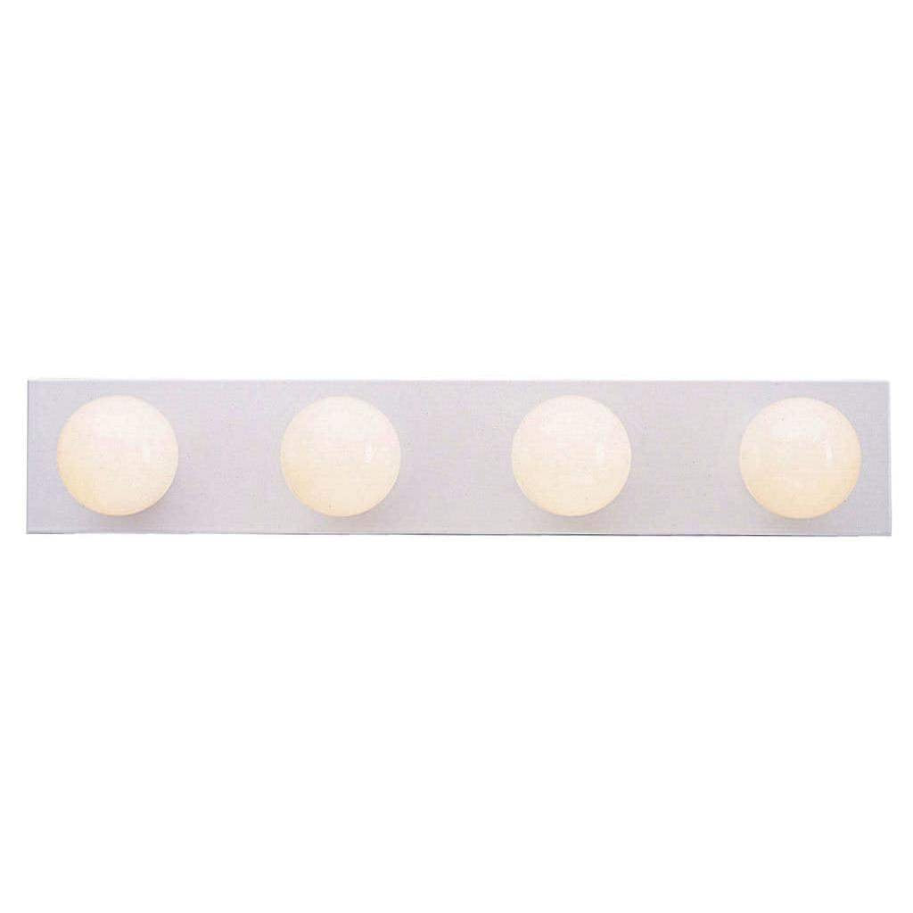 Westinghouse Lighting 6659500 Traditional Four-Light Indoor Vanity Light Fixture, White Finish