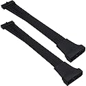 TeamProfitcom Small Mini USB 3.0 19/20 Pin Internal Low Profile Extension Header Adapter Cable for Motherboard 6 inches (2 Pack)