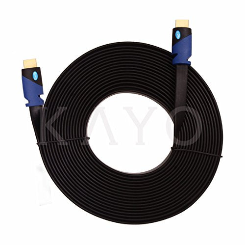 LAT HDMI Cable - 25 FT, High Speed HDMI Cable (7.6m) Flat Wire - CL3 Rated Supports 4K, Ultra HD, 3D, 2160p, 1080p, Ethernet and Audio Return (Latest