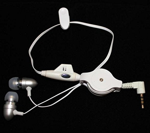 Retractable Earphones for Galaxy A50, A30, A20 - Wired Headphones Handsfree Mic Headset 3.5mm Earbuds Earpieces Compatible with Samsung Galaxy…