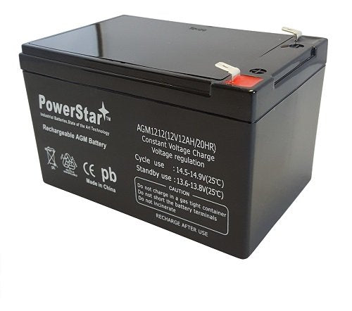 PowerStar New SLA Battery Universal 12V 12Ah UB12120 Replacement