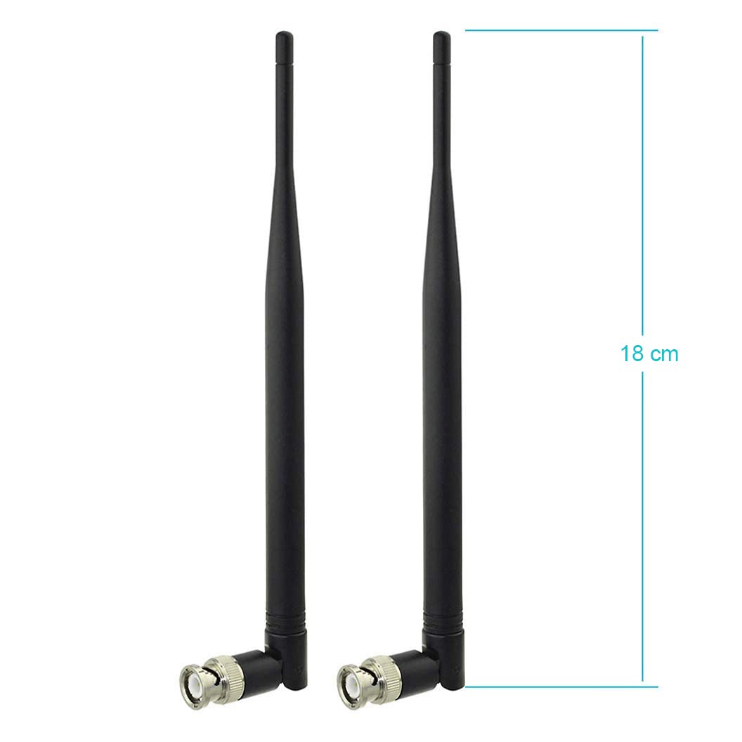 Bingfu Wireless Microphone Receiver Antenna UHF 400MHz-960MHz BNC Male Antenna (2-Pack) for Wireless Microphone System Mic Receiver Remote Digital