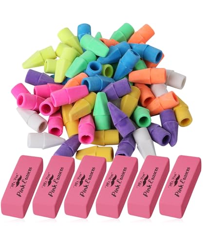 Mr. Pen- School Eraser Combination Set, 60 Pack, Assorted Colors