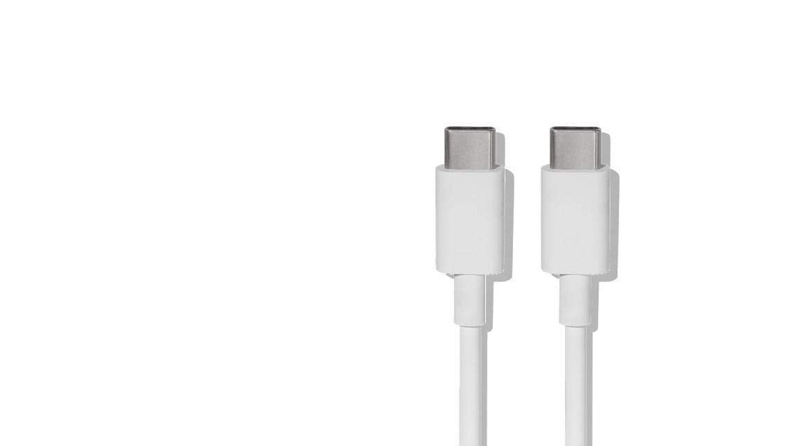 Google (1-Meter/3.3-Ft) USB-C to USB-C Cable - White (G016C)