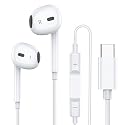 Type C Earphones for iPhone 15 15 Pro 15 Pro Max 16 16 Pro 16 Pro Max 17 17 Pro 17 Pro MaxHeadphones Wired, Stereo in Ear Earbuds Compatible with Most