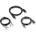 TRENDnet 6 Ft. Display Port, USB, and Audio KVM Cable Kit, Compatible with KVM Switches, TK-240DP, TK-440DP, TK-241DP, TK-441DP, DisplayPort 1.2