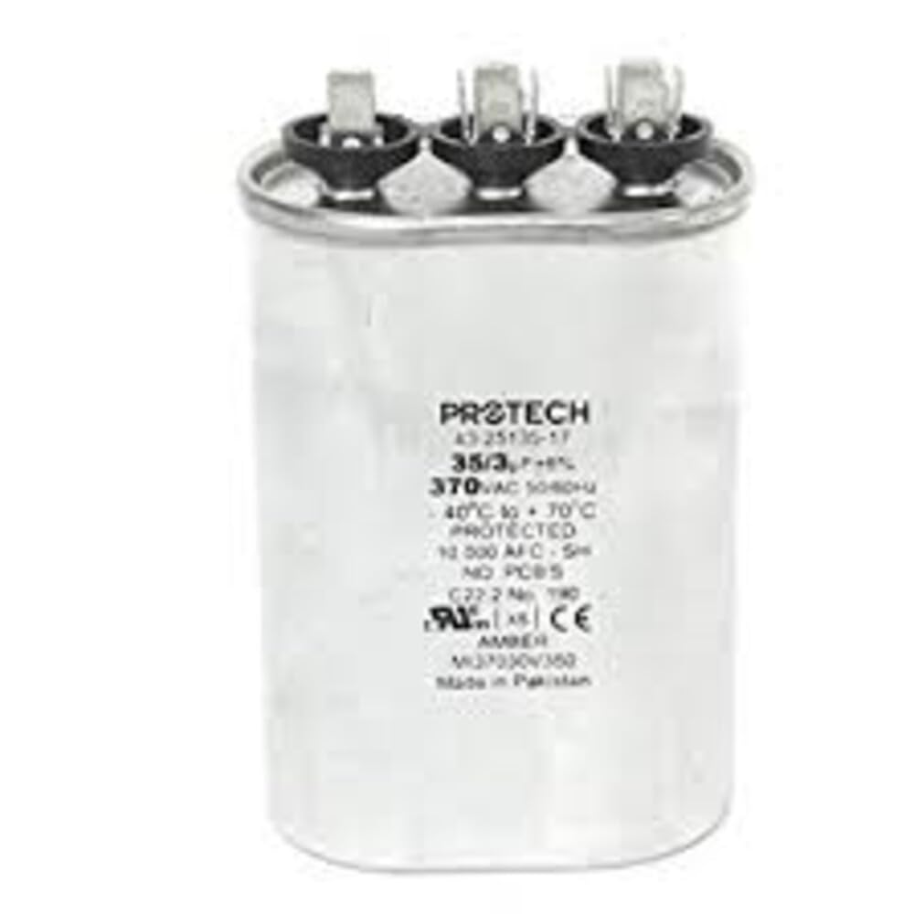 Protech 662766275247 35/3/370 Dual Oval Capacitor
