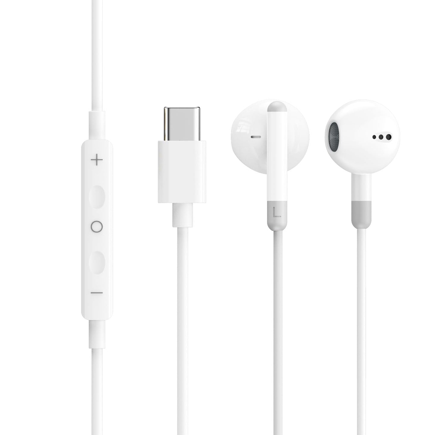5 Pack Upgraded USB C Headphones for iPhone 17/16/15 Pro Max iPad Plus TypeC Earphones with Microphone Volume Control USBC Wired Earbuds USB Type C