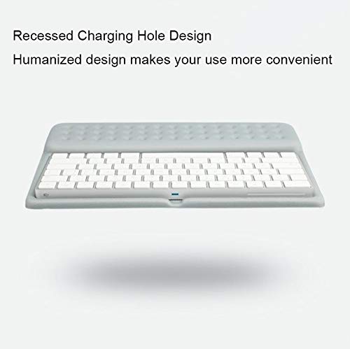 Buwico 2 in 1 Keyboard Wrist Rest Pad Wrist Support Keyboard Mat Wrist Rest Mouse Pad for Apple Magic Keyboard 2 (Gray)