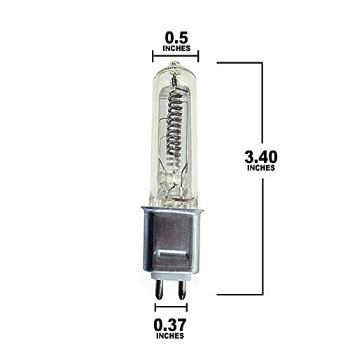 500W T4 HALOGEN 120V G9.5 STAGE & STUDIO 2000HRS 10600LM