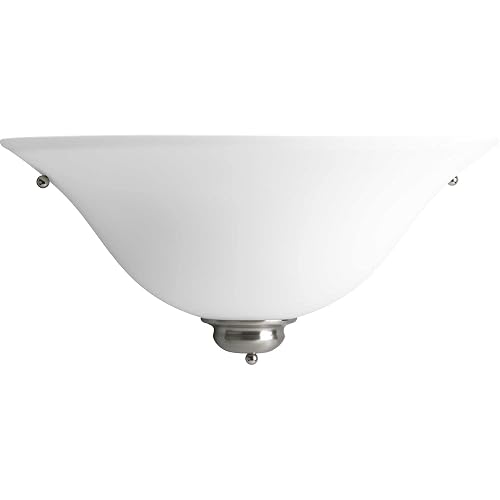 Progress Lighting 1-Light Incandescent Wall Sconce, Indoor, P7153-09W, Brushed Nickel