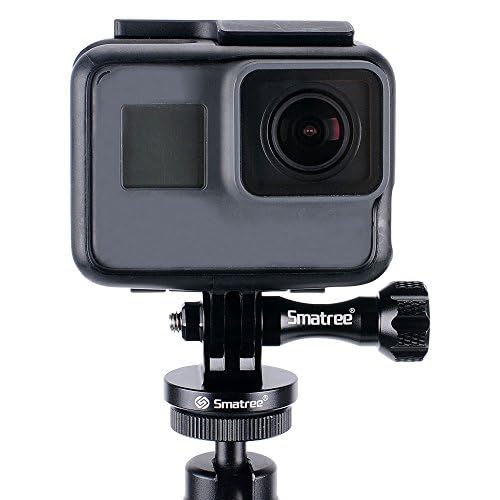 Smatree Aluminum Tripod Mount Adapter Compatible for Insta360 X5, Gopro Hero 13,12, 11, 10, 9, 8, 7, 6, 5, 4, 3+, 3, 2, 1 HD, Compatible with DJI OSMO