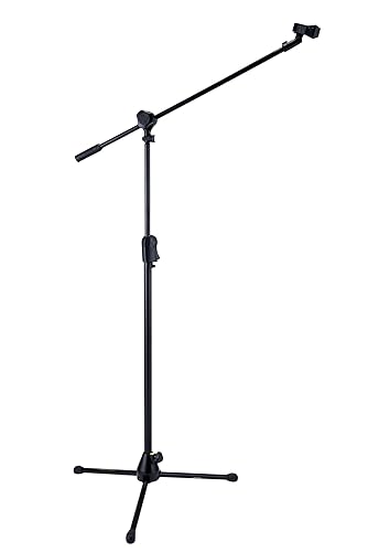 Hercules MS532B EZ Clutch Tripod Microphone Stand with 2 In 1 Boom & EZ Mic Clip