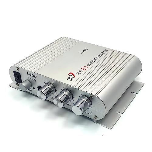 Yoidesu Mini HiFi Audio Power Amplifier Home Stereo Bass Digital Amplifiers 15W x 2 RMS Power Output Auto Car Digital Amp Support & 3.5mm Input
