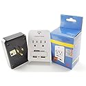 CablesOnline, 2-Outlet 90-Joules Wall Tap w/Dual-USB 2.4Amp Charging Ports, IP-P22AC