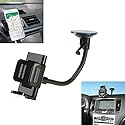2-in-1 Car Mount Windshield Dash AC Air Vent Phone Holder Rotating Dock Gooseneck for Verizon Motorola Moto Z Droid - Verizon Motorola Moto Z Force