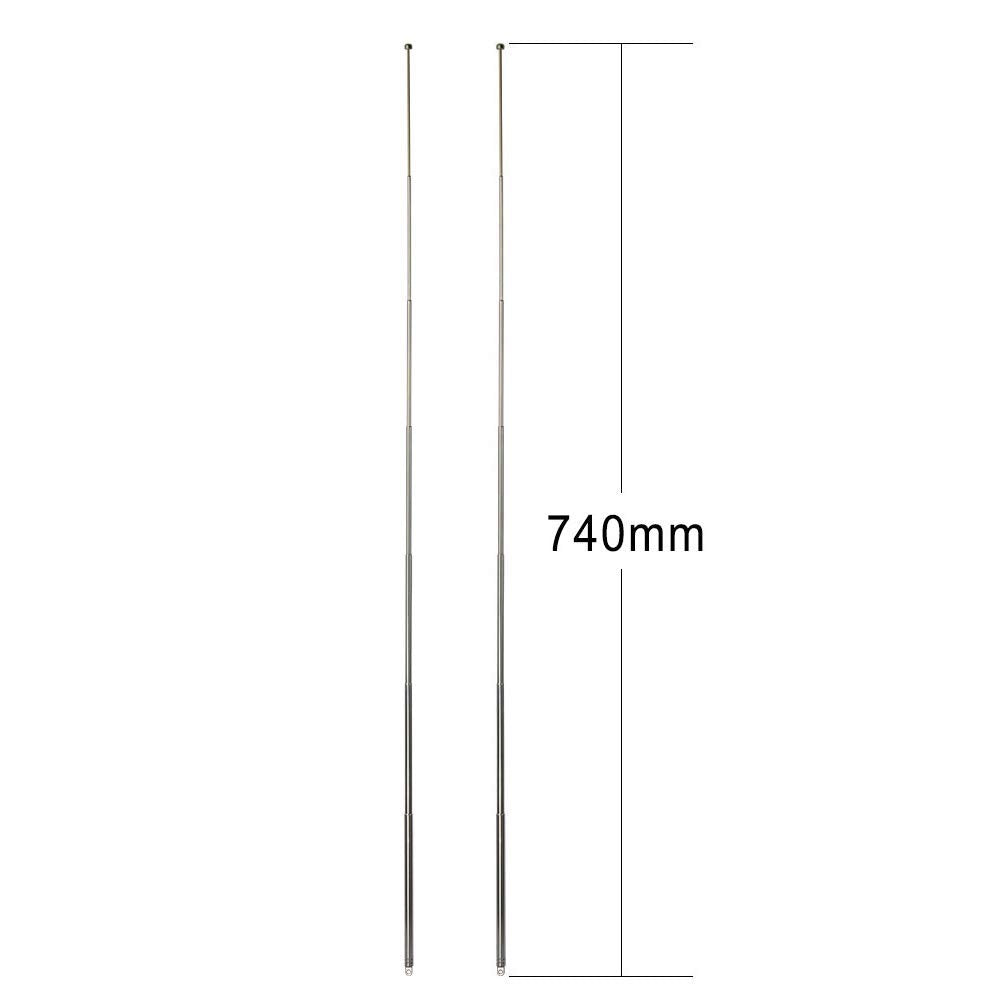 Bingfu 7 Sections Telescopic 74cm AM FM Antenna Portable Radio Antenna Replacement (2-Pack) Compatible with Indoor Portable Radio Home Stereo Receiver