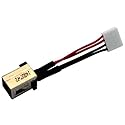New AC DC Jack Power Plug in Charging Port Connector Socket with Wire Cable Harness Replacement for Toshiba CHROMEBOOK CB30-A3120 CB35-A3120