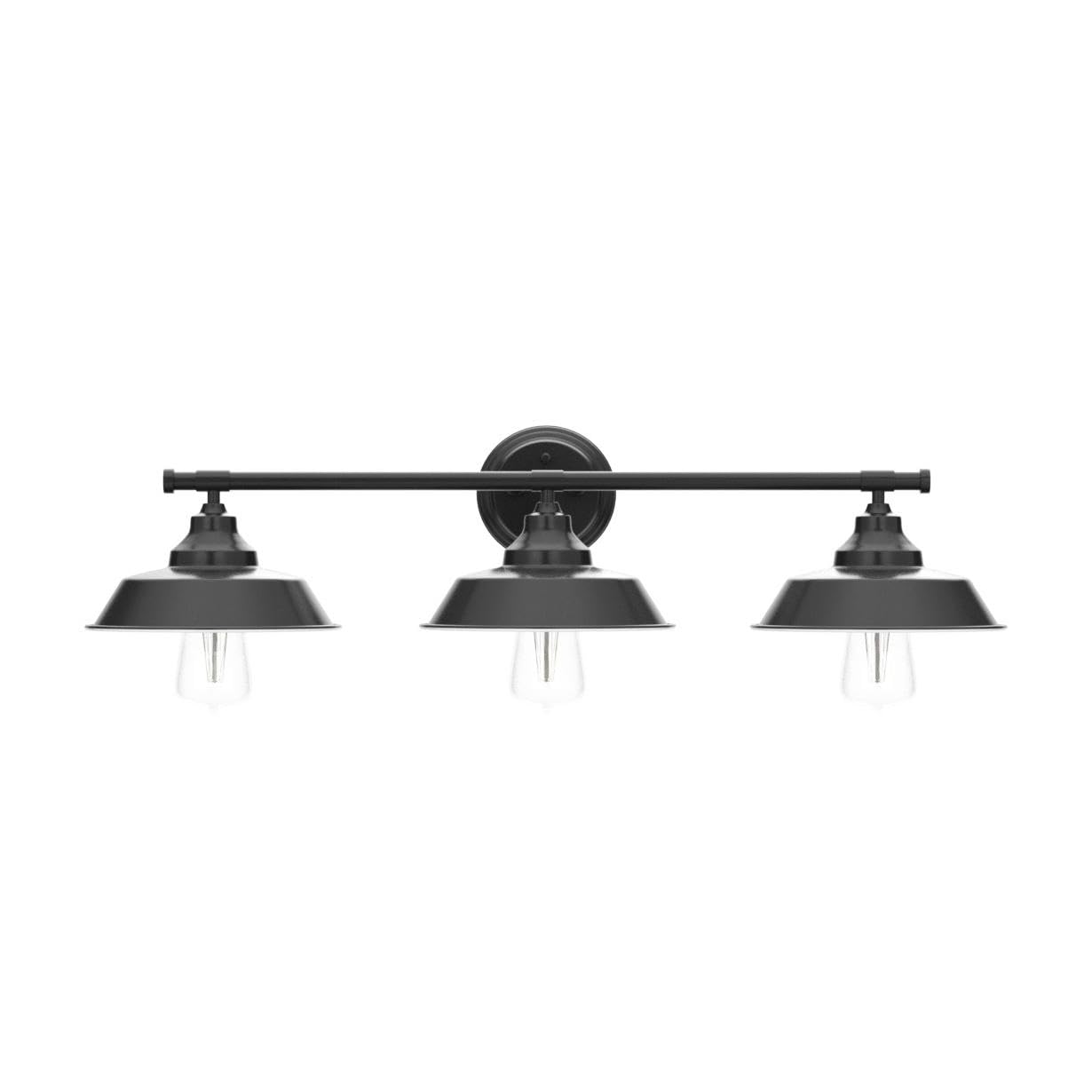 GoYeel Bathroom Vanity Light Fixtures Over Mirror 32.3"-Matte Black Wall Sconce Lighting 3 Lights Rustic Farmhouse Vanity Light Industrial Indoor Wall