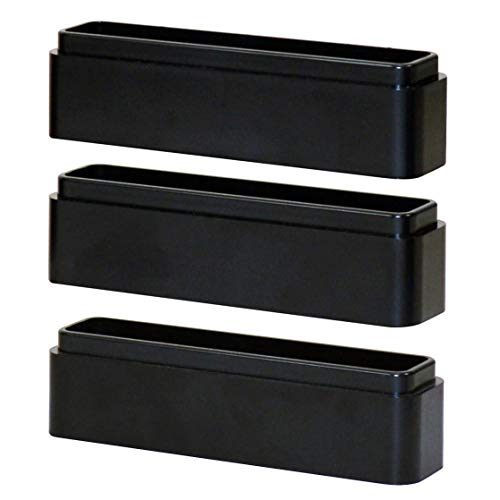 DAC Stax Leg Block Kit for Height-Adjustable Rectangular Monitor Stand, 3-Piece, Raise Monitor Riser by 1-1/4"