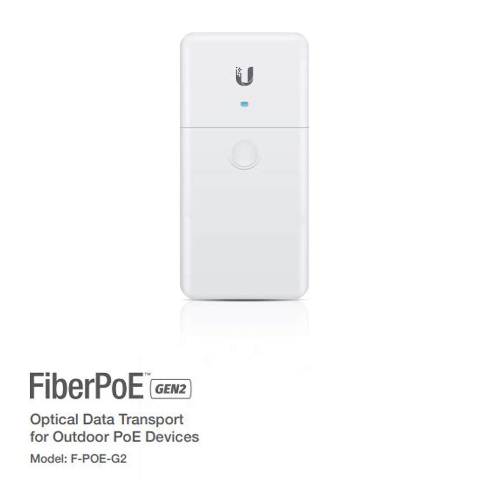 UBNT Systems Fiber PoE Accessory Gen2 F-POE-G2 for Outdoor PoE Devices (2-Pack)