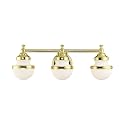 Livex Lighting 3 Light Polished Brass Bath Vanity,5713-02