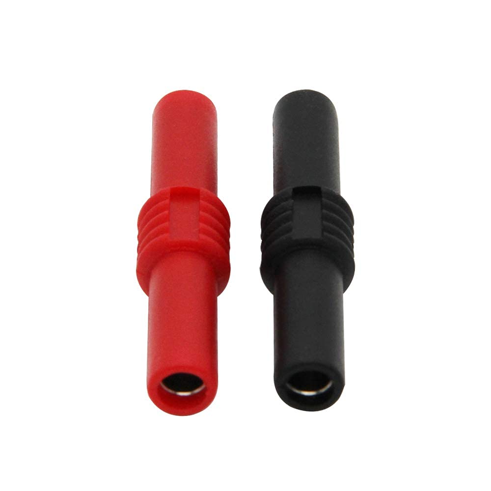 GDQLCNXB 10Pcs Insulated 4mm Banana Jack Female to Female Banana Socket Connectors Coupler for 4MM Banana Plug Extension Adapters