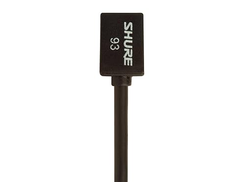 Shure WL93 Series Subminiature Condenser Lavalier Microphones,WL93- Black, with 4-Foot (1.2 m) Cable