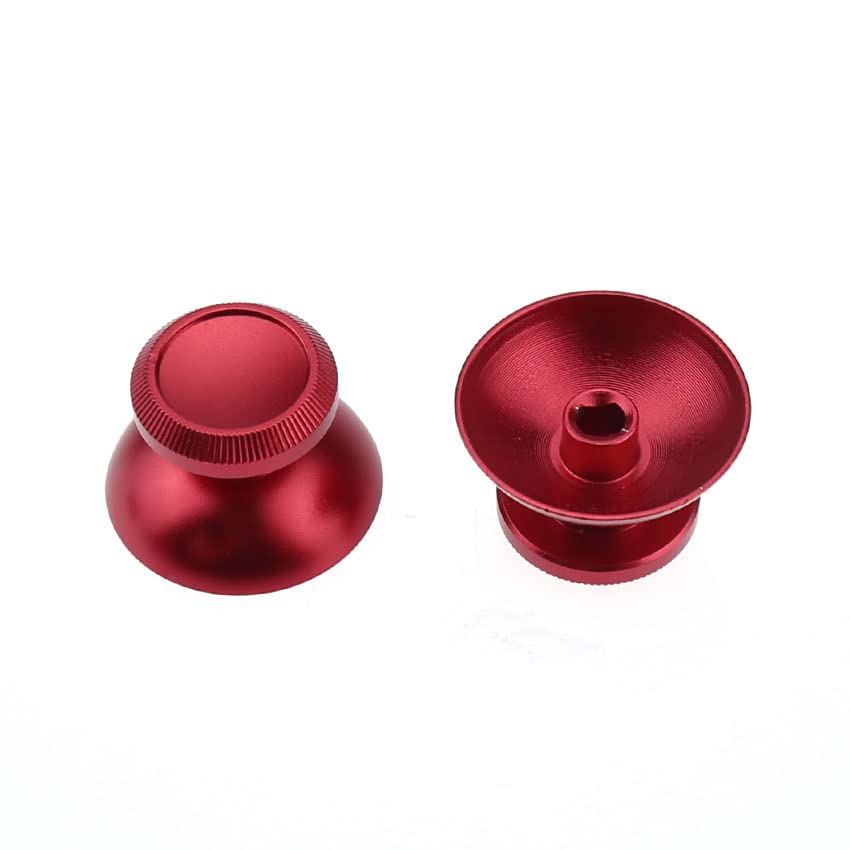 VizGiz 3 Pair Joystick Caps Replacement Aluminum Alloy Metal Mushroom Cap Cover Analog Thumb Grip Stick Cover Thumbstick Repair Rocker DIY for Xbox