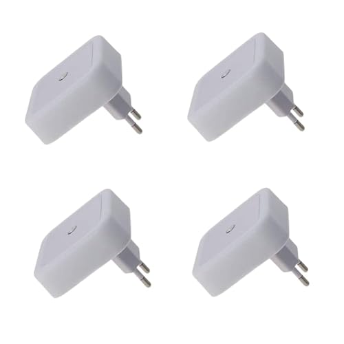 Othmro 4 Pack Plug-in Night Light, LED Warm Auto Dusk-to-Dawn Sensor, Energy Efficient Small Nightstand Lamp for Bedroom Bathroom Kitchen Hallway
