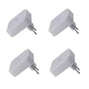 Othmro 4 Pack Plug-in Night Light, LED Warm Auto Dusk-to-Dawn Sensor, Energy Efficient Small Nightstand Lamp for Bedroom Bathroom Kitchen Hallway