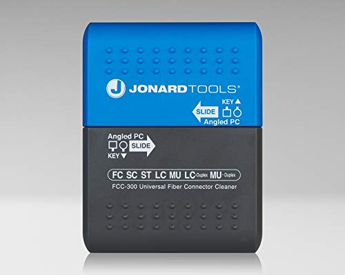 Jonard Tools FCC-300 Universal Fiber Connector Cleaner for FC, SC, ST, LC, MU Connectors