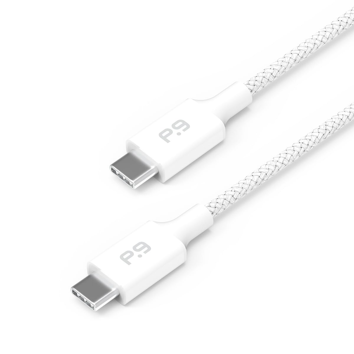 PureGear Braided USB-C to USB-C Cable (10ft) Power Delivery Charger Cord for iPhone 16,16Plus,16ProMax, 15, MacBook, iPad Pro 2020, Galaxy