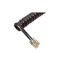 Cablesys Handset Cord Dark Gray - 6ft - For Phone - 6 Ft - 1 X Rj-11 Male Phone - Dark Gray