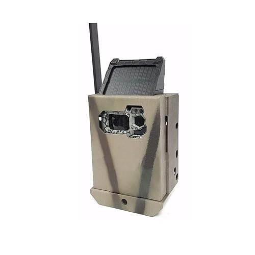 CAMLOCKbox Theft-Deterrent Powder-Coated Steel Security Box Compatible with SpyPoint Link-Micro-S-LTE Trail Cameras (61051),Khaki