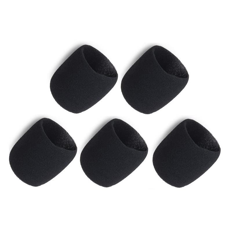 Bolymic 5 Pack Beta87 Windscreens Black Inner mic Foam Sponge Fit for Beta 87 microphone