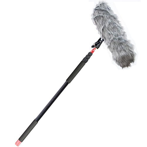 Nicama 11.5 ft Professional Handheld Boom pole for Shotgun Microphones,Lightweight, Easy Twist Locks,Padded Handle