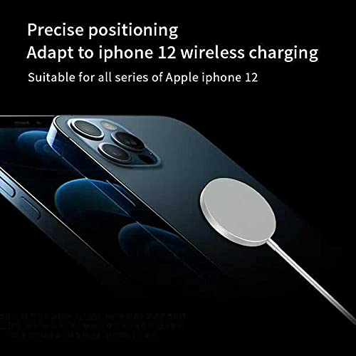 Magnetic Wireless Charger | Tekpower 15W Magnetic Charging Pad with Built-in 3-Foot USB-C Cable for Charging iPhone 12/12 Pro / 12 Pro Max / 12 Mini