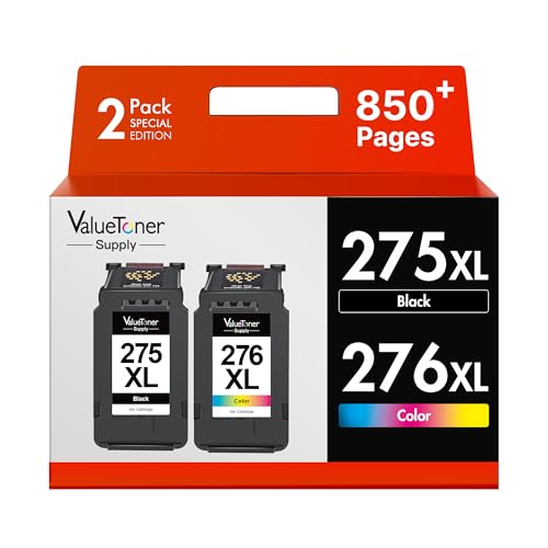 PG-275XL/CL-276XL Works for Cannon 275 and 276 Ink Cartridges(2-Pack)