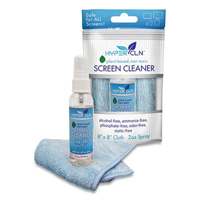 Falcon Safety Products Hypercln Screen Cleaning Kit, 2 Oz Spray Bottle