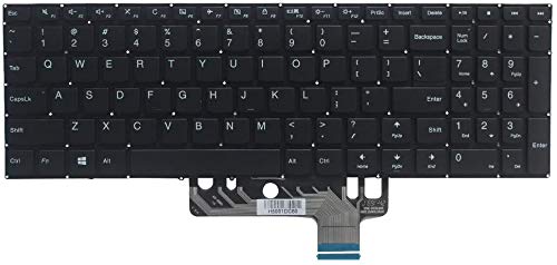 BaoRuiNan New Laptop Replacement Keyboard for Lenovo Flex 4, 4-1570, 4-1580 - USB, 104 Keys, Ergonomic, QWERTY, Black
