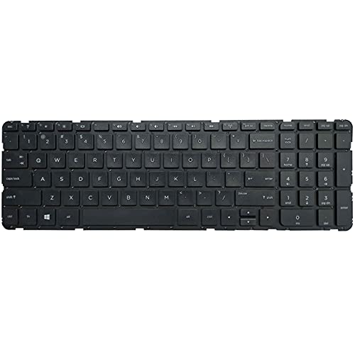 Laptop Replacement Keyboard Fit HP Pavilion 17-E116NR 17-E125NR 17-E131NR 17-E134NR 17-E135NR 17-E141NR 17-E147NR US Layout (Black)